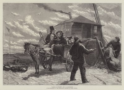 Barkis to Willin, na Wystawie Instytutu Malarzy w Farbach Wodnych autorstwa Charles J. Staniland